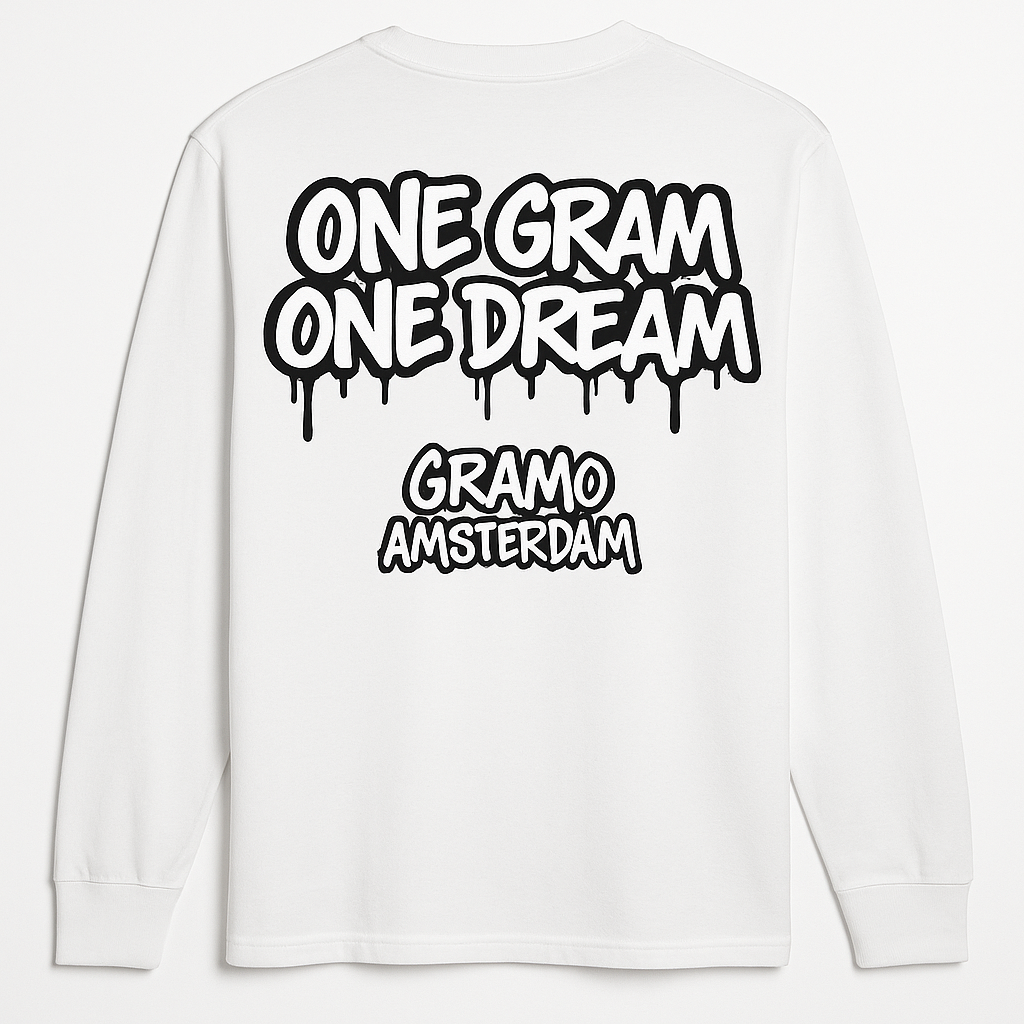 Gramo “One Gram One Dream” Longsleeve – White