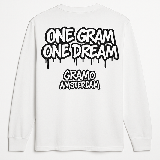 Gramo “One Gram One Dream” Longsleeve – White